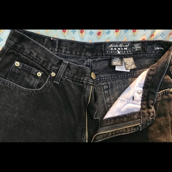 Vintage Eddie Bauer Black Denim Jeans - Picture 3 of 4